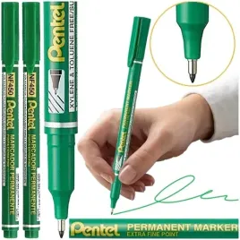 cienkopis-foliopis-marker-permanentny-06mm-pentel-nf450-zielony-2-szt