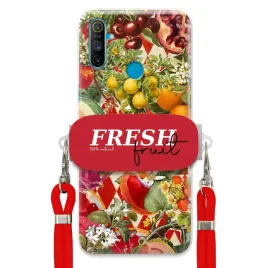 etui-do-realme-c3-czerwona-smycz-crossbody-uchwyt-fresh-fruit-owocowy-hit