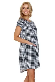 doctor-nap-tcb-9444-black-check-bawelna-ciazowa-kratka-l-nocna-koszulka