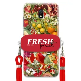 etui-do-xiaomi-redmi-8a-czerwona-smycz-crossbody-uchwyt-fresh-fruit-owoce