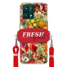 etui-do-realme-9-4g-czerwona-smycz-crossbody-uchwyt-fresh-fruit-owocowe