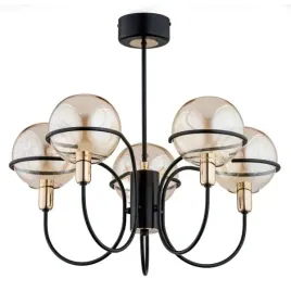lampa-sufitowa-klasyczna-czarna-metalowe-piec-szklanych-kul-5xe14-10w