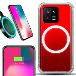 etui-do-xiaomi-13-antishock-case-przezroczyste-styl-magsafe-bialy-ochronna
