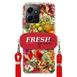 etui-do-xiaomi-redmi-note-12-4g-czerwona-smycz-uchwyt-fresh-fruit-mocne