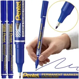 cienkopis-foliopis-marker-permanentny-06mm-pentel-nf450-niebieski-2-szt
