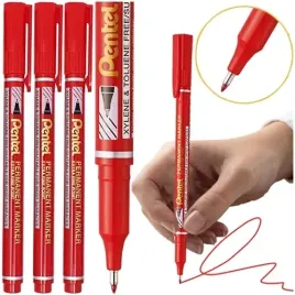 cienkopis-foliopis-marker-permanentny-06mm-pentel-nf450-czerwony-3-szt
