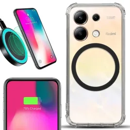 etui-do-xiaomi-redmi-note-13-4g-antishock-przezroczyste-styl-magsafe-czarny