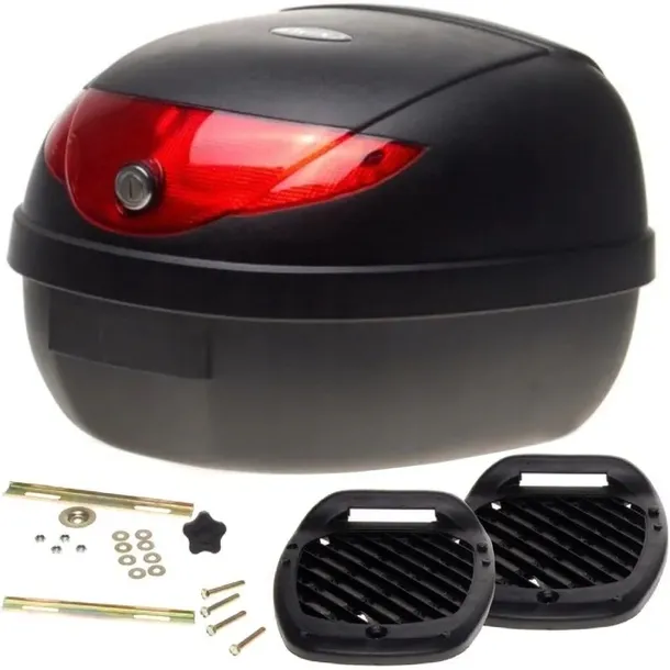 KUFER MOTOCYKLOWY UNIWERSALNY 24L SKUTER MOTOCYKL MOTOR QUADA CENTRALNY