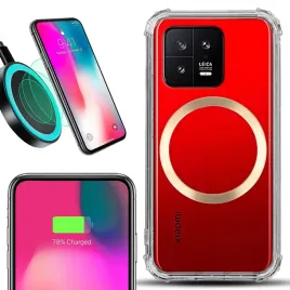 etui-do-xiaomi-13-antishock-case-przezroczyste-styl-magsafe-zloty-ochronna