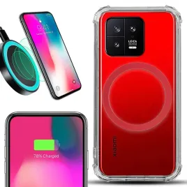 etui-do-xiaomi-13-antishock-case-przezroczyste-styl-magsafe-czerwony-trend