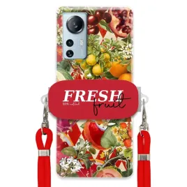 etui-do-xiaomi-12-lite-czerwona-smycz-crossbody-uchwyt-fresh-fruit-owoce
