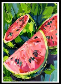plakat-na-sciane-do-salonu-i-kuchni-polowki-soczystego-arbuza-40x30-cm