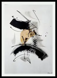 plakat-na-sciane-artystyczny-nielad-namalowane-linie-w-stylu-modern-40x30cm