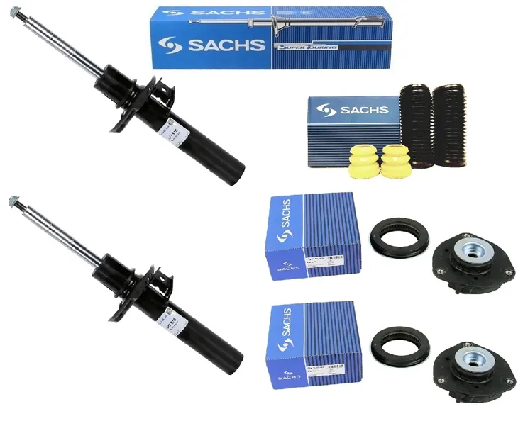 2X SACHS AMORTYZATORY MOCOWANIA OSŁONY PODUSZKI VW GOLF 5 6 CAŁY PRZÓD 50mm