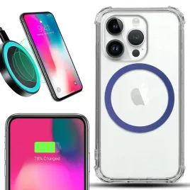 etui-do-iphone-15-pro-antishock-case-przezroczyste-styl-magsafe-granatowy