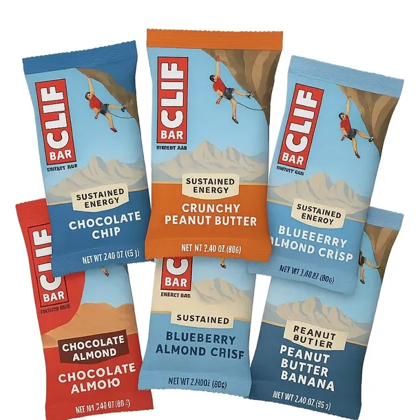 CLIF BAR Baton Energetyczny Variety Pack 6 Smaków 6×68 g (6 szt.)