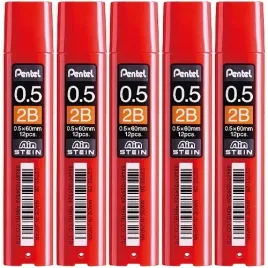 wklady-do-olowka-automatcznego-grafity-0-5mm-2b-pentel-ain-stein-5-szt