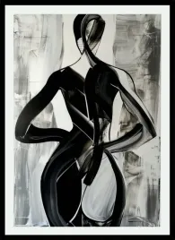 plakat-na-sciane-abstrakcyjna-malowana-dama-w-stylu-modern-40x30cmg