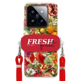etui-do-xiaomi-14-pro-czerwona-smycz-crossbody-uchwyt-fresh-fruit-owoce