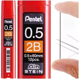 wklady-do-olowka-automatcznego-grafity-rysiki-0-5mm-2b-pentel-ain-stein