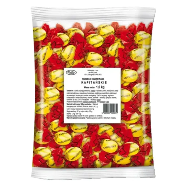 CUKIERKI KAPITAŃSKIE karmelki nadziewane UNITOP 1KG