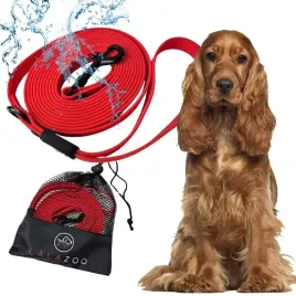 smycz-dla-psa-linka-treningowa-smycz-wodoodporna-pvc-5m-red