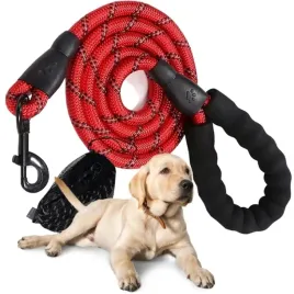 smycz-treningowa-lina-dla-psa-odblask-wander-10m-mocna-czerwona