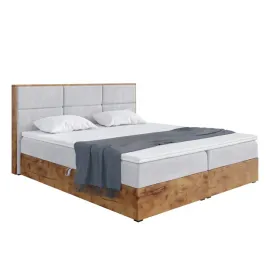 lozko-duze-dla-dwoch-osob-jasnoszare-materac-pojemnik-200x200-cm-woodin-2