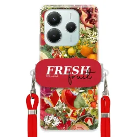 etui-do-xiaomi-redmi-note-14-5g-czerwona-smycz-uchwyt-fresh-fruit-mocne