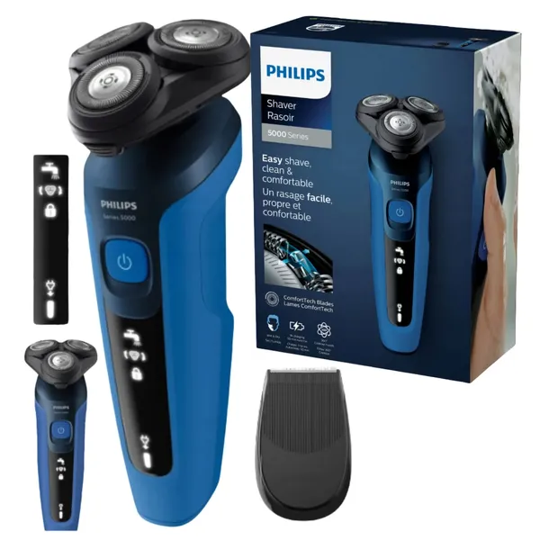 PHILIPS GOLARKA MĘSKA DO BRODY ELEKTRYCZNA GŁOWICOWA SAMOOSTRZĄCE OSTRZA