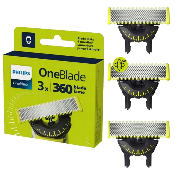 OSTRZA PHILIPS ONE BLADE 360 STOPNI OSTRZA GOLARKI ZE STALI NIERDZEWNEJ