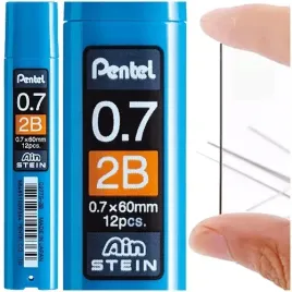 wklady-do-olowka-automatcznego-grafity-rysiki-0-7mm-2b-pentel-ain-stein