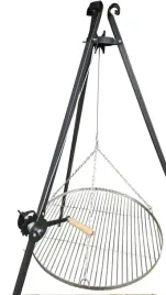 grill-trojnog-ogrodowy-185-cm-ruszt-nierdzewny-regulowany-kolowrotek