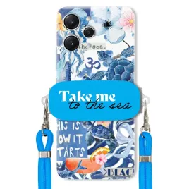 etui-do-xiaomi-redmi-12-4g-premium-smycz-blue-uchwyt-take-me-to-the-sea