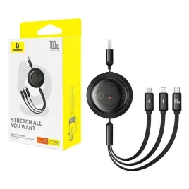 baseus-szybki-zwijany-kabel-3w1usb-do-micro-usb-c-lightning-100w-1-1m-6a