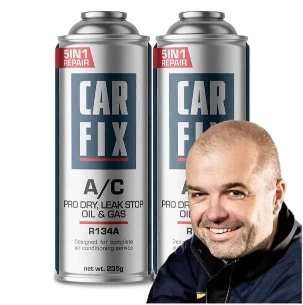 2x CZYNNIK CHŁODNICZY CARFIX 5w1 GAZ DO KLIMATYZACJI DO SAMOCHODU R134A