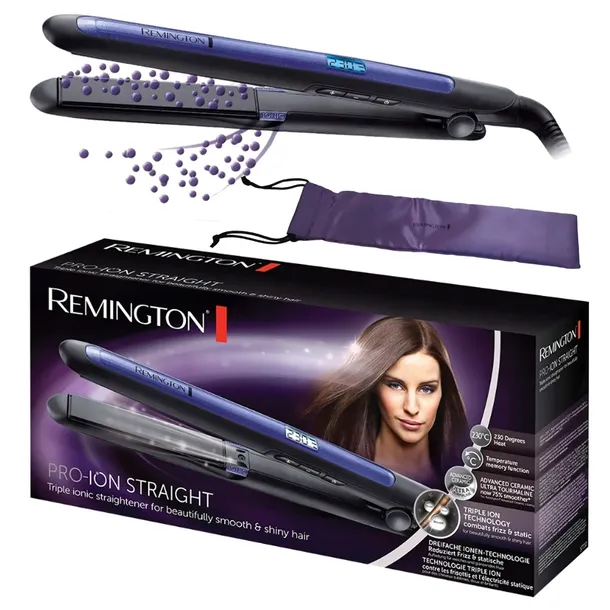 PROSTOWNICA REMINGTON CERMICZNO TURMALINOWA NAGRZEWANIE W 15 SEKUND + ETUI