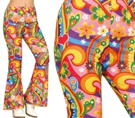 spodnie-damskie-disco-lata-70-te-kolorowe-kwiaty-hipis-m