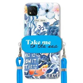 etui-do-xiaomi-poco-c3-premium-smycz-niebieska-uchwyt-take-me-to-the-sea