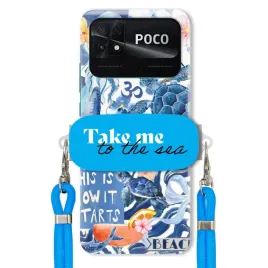 etui-do-xiaomi-poco-c40-premium-smycz-niebieska-uchwyt-take-me-to-the-sea
