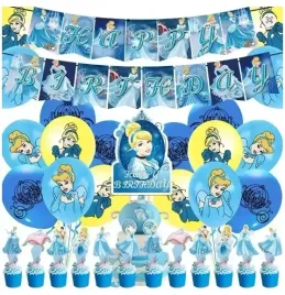 kopciuszek-zestaw-balony-baner-toppery-ozdobne-32-szt