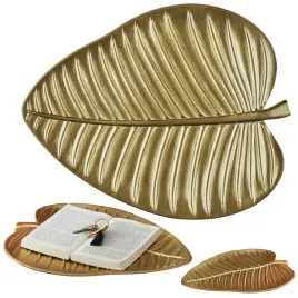 taca-oro-zlota-lisc-dekoracyjna-drewniana-na-stolik-do-serwowania-boho