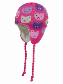 dziewczeca-czapka-wiazana-w-kotki-rozowa-doll-r-47