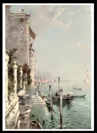 plakat-na-sciane-do-salonu-brzeg-starego-miasta-wenecja-neutral-40x30-cm