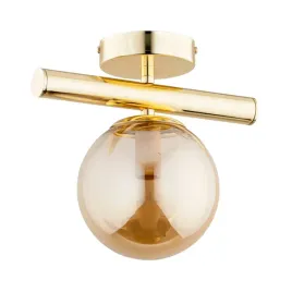 lampa-sufitowa-zlota-szklana-bursztynowa-kula-1xe14-10w-eral-alfa