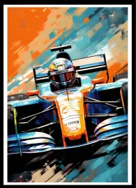 plakat-na-sciane-do-salonu-pastelowy-bolid-wyscig-formula-1-40x30-cm