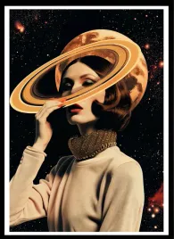 plakat-na-sciane-do-salonu-retro-dama-pierscienie-saturna-kosmos-40x30-cm