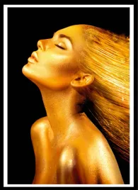 plakat-na-sciane-do-salonu-zlote-kobiece-popiersie-gold-black-40x30-cm