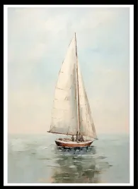plakat-na-sciane-do-salonu-spokojny-ocean-zaglowka-neutral-40x30-cm