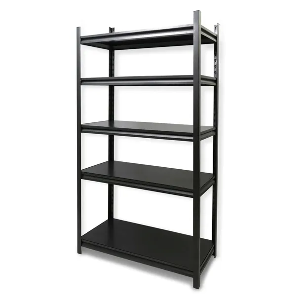 REGAŁ METALOWY czarny magazynowy 200x100x50 do garażu piwnicy biura DODAS